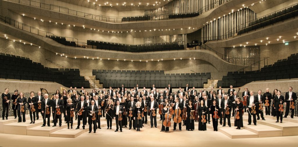 Das Philharmonische Staatsorchester Hamburg in der Elbphilharmonie. Foto: Felix Broede